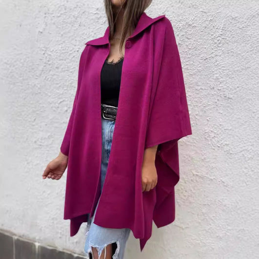 Abrigo Trench Suelto con Botón Único para Mujer - Image 2