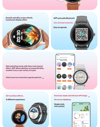 Reloj Deportivo Bluetooth con Doble Correa de Acero Inoxidable Pulido - Image 11