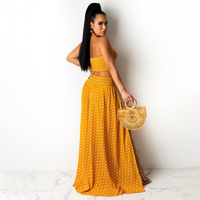 Traje Falda Lunares Estampado - Elegancia Profesional - Image 5