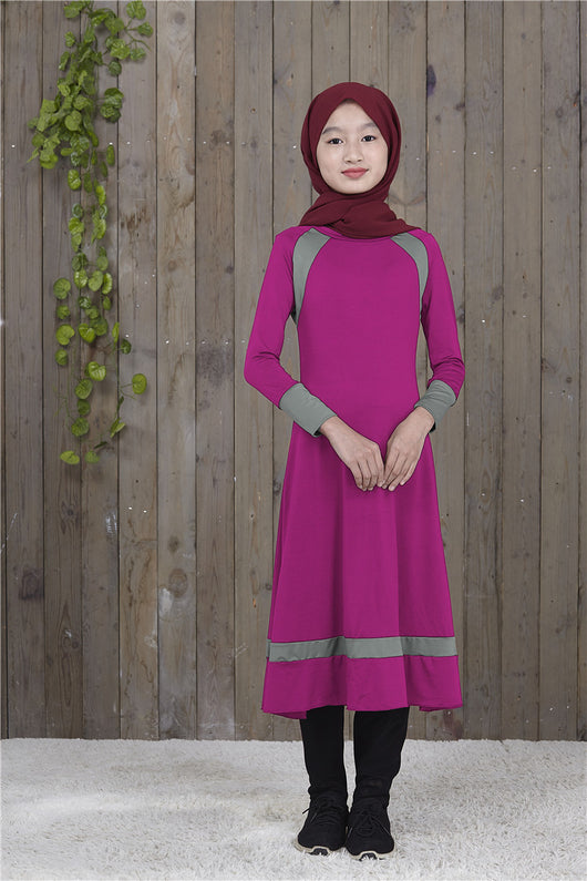 Túnica Árabe Dubai para Niña - Tela Impermeable de Una Sola Capa - Image 2