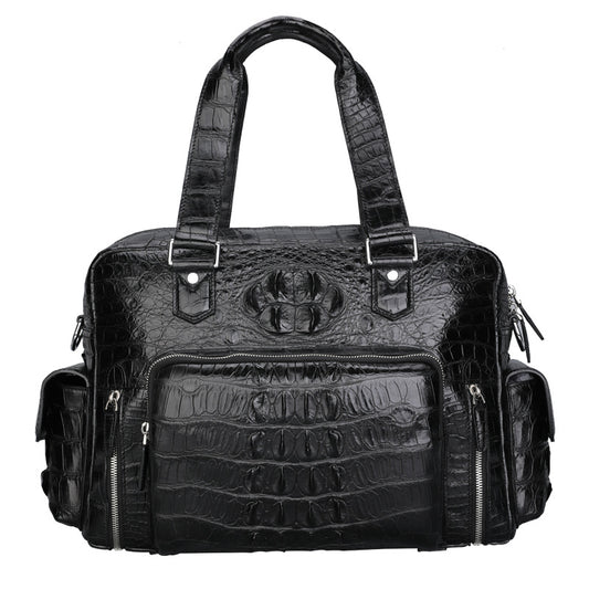 Bolsa de Viaje Ejecutiva en Cuero Cocodrilo para Hombre