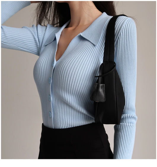 Suéter Ajustado con Botones - Diseño Sexy y Reductor - Image 15