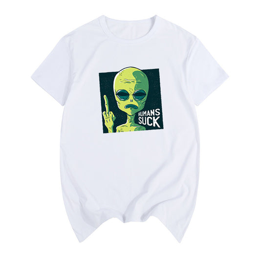 Camiseta Unisex de Manga Corta con Diseño de Caricatura Satírica - Image 28