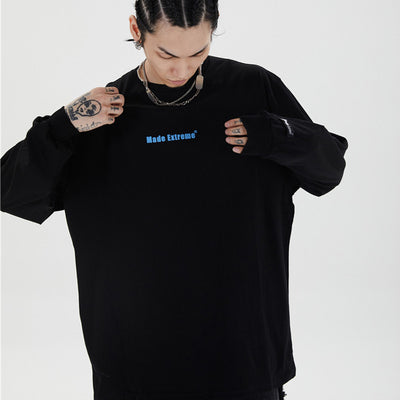 Playera Hiphop Suelta de Manga Larga - Image 13