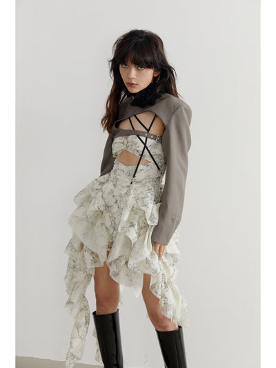 Vestido Romántico con Estampado Desmontable y Correa Ajustable - Image 20