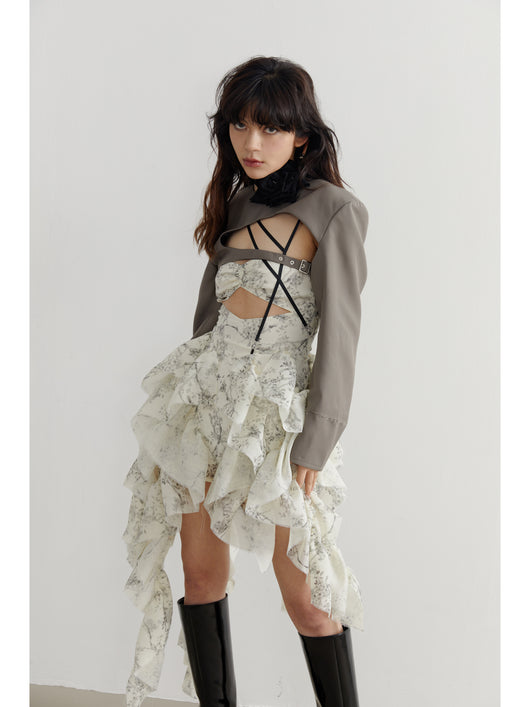 Vestido Romántico con Estampado Desmontable y Correa Ajustable - Image 20
