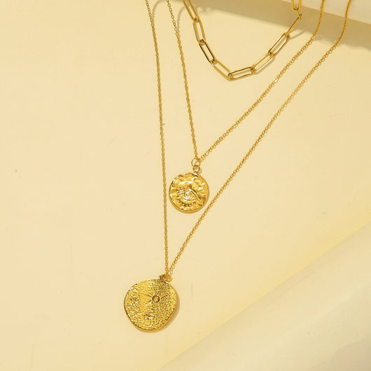 Dije Multilayer Ojo de Sol con Moneda Circular - Image 9