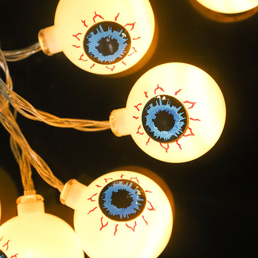 Guirnalda LED de Ojos de Fantasma 10 Piezas - Luces Cálidas, Frías y Multicolor para Halloween - Image 14