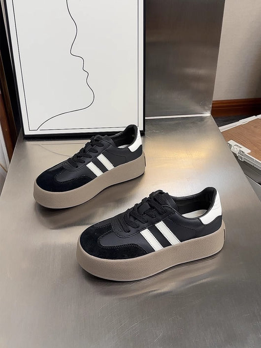 Tenis Vintage Casual para Mujer con Punta Redonda y Detalles Gastados - Image 10