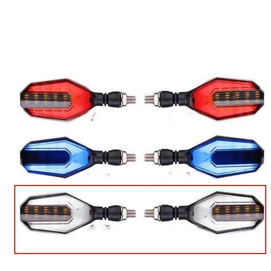 Direccionales LED Bicolor para Moto con Guía de Luz - Image 7