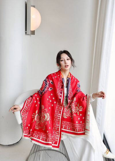 Chal Versátil de Oficina Estilo Coreano para Otoño e Invierno - Image 15