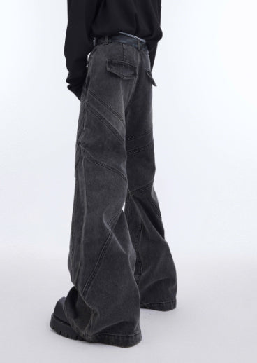 Jeans Skinny Plisados Deconstruidos de Corte Industrial - Image 5
