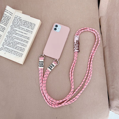 Funda de Silicona Líquida con Correa Diagonal para Celular - Image 27