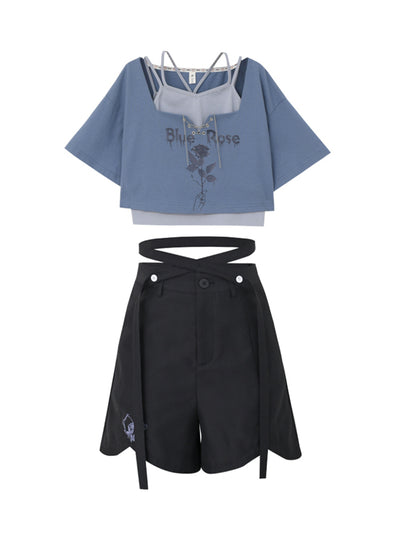 Conjunto Deportivo Moderno: Remera y Shorts de Diseño - Image 4
