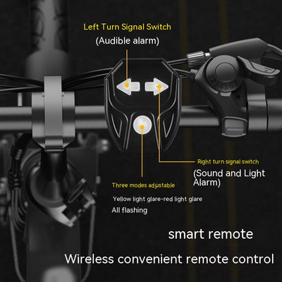 Luz Trasera Inteligente para Bicicleta con Control Remoto y Carga USB - Image 3