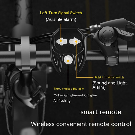 Luz Trasera Inteligente para Bicicleta con Control Remoto y Carga USB - Image 3