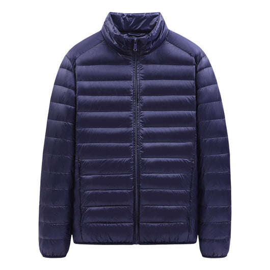 Chaqueta de Plumas Ligera para Hombre con Cuello Alto - Image 8