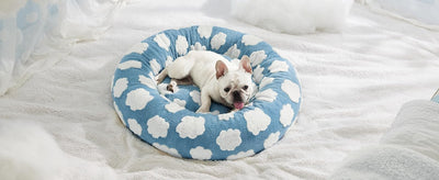 Cama Donut para Gatos y Perros Pequeños - Cama Calmante Moderna con Funda Jacquard Suave - Image 22