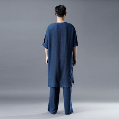 Camisa Casual Holgada de Estilo Étnico para Hombre - Image 10