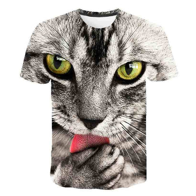 Playera de Verano para Niños Estampado Gatito Coreano - Image 47