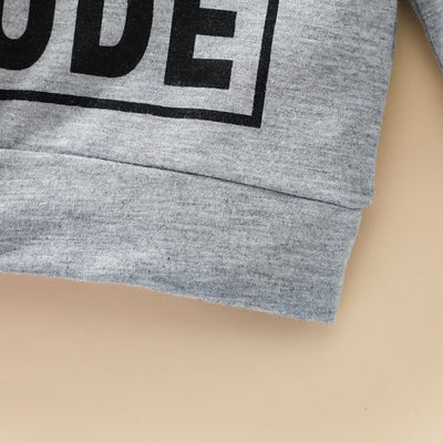 Sudadera Gris para Niños con Estampado de Letras - Image 17