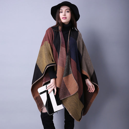 Chal Versátil de Lattice para Otoño e Invierno - Perfecto para Viajes - Image 32