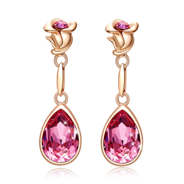 Aretes de Rosa Europeos y Americanos - Diseño Minimalista y Elegante - Image 3