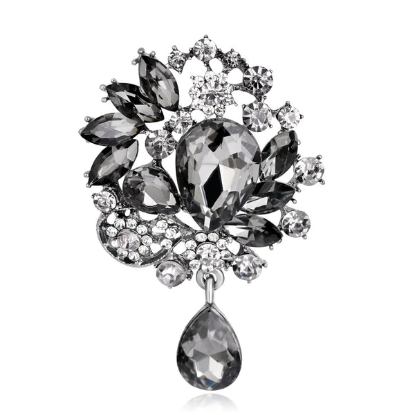 Broche Elegante de Aleación con Diamantes y Cristal - Image 2