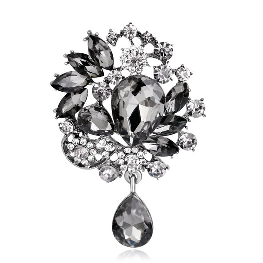 Broche Elegante de Aleación con Diamantes y Cristal - Image 2