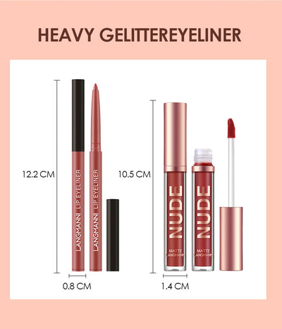 Set de 12 Piezas: 6 Labiales Mate + 6 Delineadores Waterproof de Larga Duración - Image 4