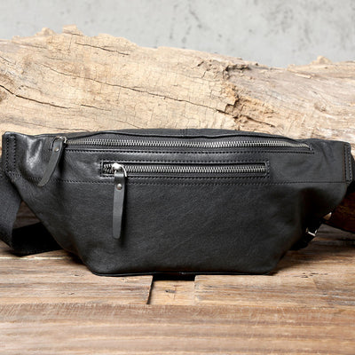 Bolsa Cruzada de Cuero para Hombre - Estilo Casual y Versátil - Image 10