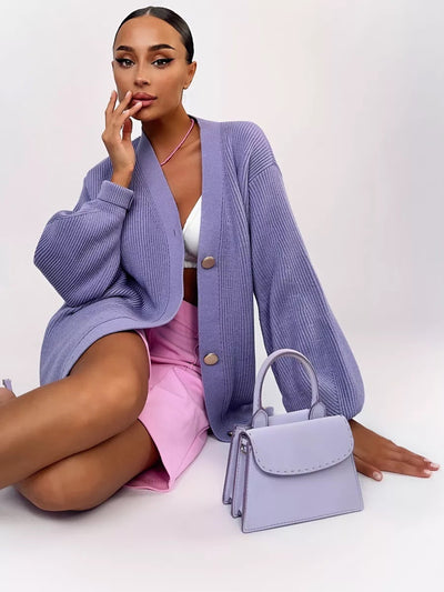 Cardigan Tejido Suelto Cuello V - Diseño Versátil para Otoño - Image 19