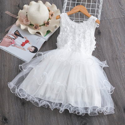 Vestido de Niña en Encaje y Gasa Delicado - Image 5