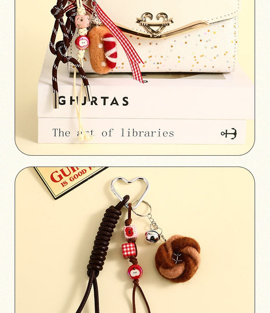 Llavero Decorativo de Fieltro Pan - Accesorio Escolar y Joyería Miniatura - Image 21