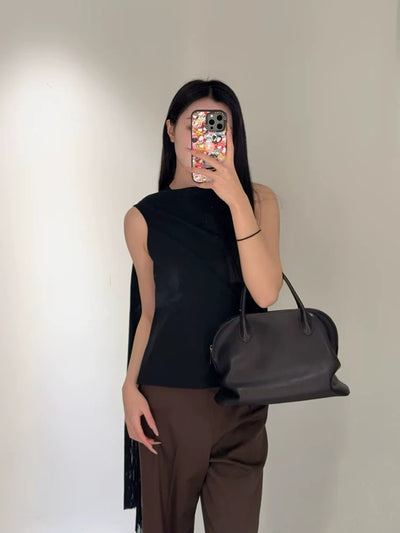 Bolso Minimalista de Cuero Genuino Estilo Old Money para Mujer - Image 7