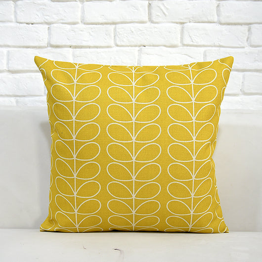 Almohada de Algodón y Lino con Diseño Floral y Pájaros - Image 10