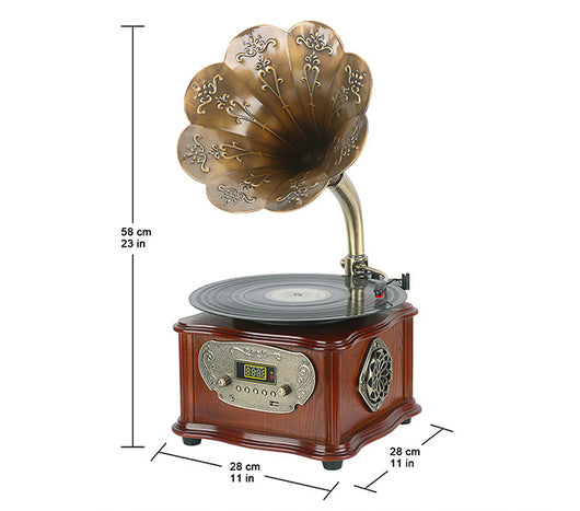 Tocadiscos Retro Petunia con Bluetooth y Audio Premium - Image 6