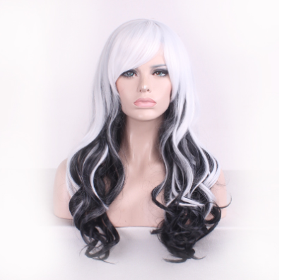Peluca Rizada Multicolor Voluminosa para Cosplay y Disfraz - Image 5