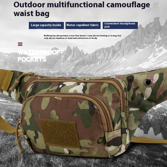 Riñonera Táctica Militar Camouflage - Mochila de Nylon para Deportes Outdoor