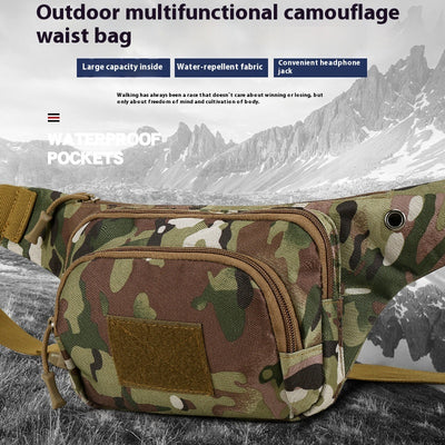 Riñonera Táctica Militar Camouflage - Mochila de Nylon para Deportes Outdoor
