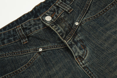 Pantalones Hombre Efecto Desgastado Corte Recto Suelto - Image 28