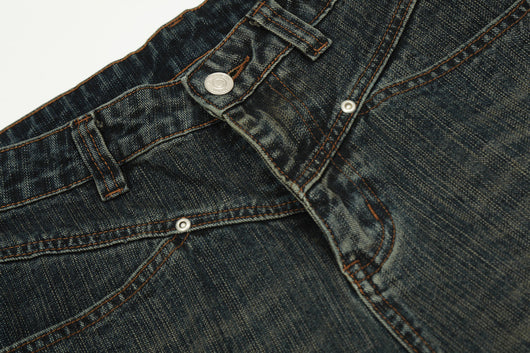 Pantalones Hombre Efecto Desgastado Corte Recto Suelto - Image 28