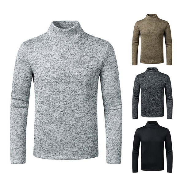 Suéter de Cuello Alto para Hombre Estilo Europeo - Calidez Premium