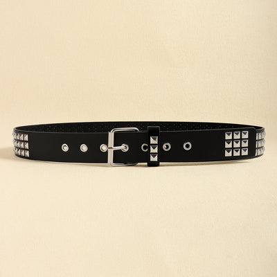 Cinturón Punk Rock con Remaches Balas Negro Unisex - Accesorios Hip-hop de Moda - Image 30