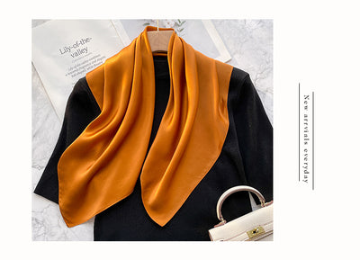 Pañuelo de Seda Elegante Retro para Primavera y Otoño - Image 46