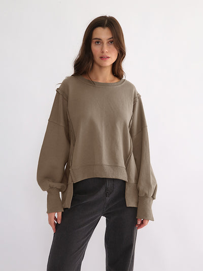 Suéter Suelto de Corte Irregular para Mujer - Image 18