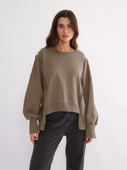 Suéter Suelto de Corte Irregular para Mujer - Image 18