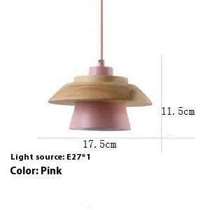 Lámpara Colgante Minimalista de Madera y Aleación Estilo Japonés - Image 8