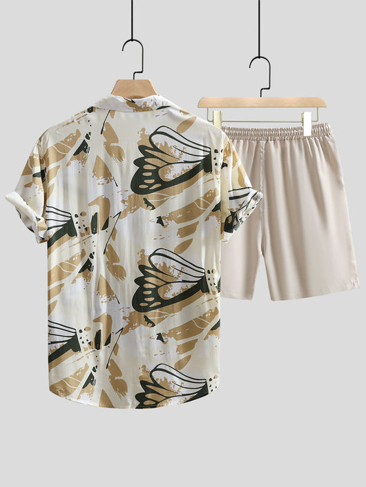 Camisa Casual Estampada de Manga Corta para Hombre - Image 19