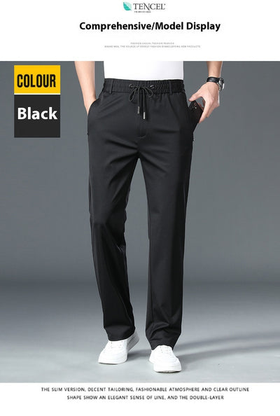Pantalones de Cintura Elástica Holgados y Rectos para Hombre - Image 13